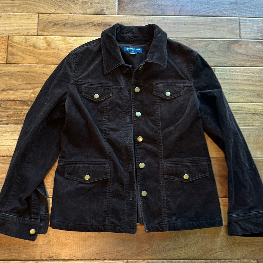 Vtg Jones New York brown corduroy barn jacket